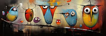 Uil & Vogels: Modern Schilderij