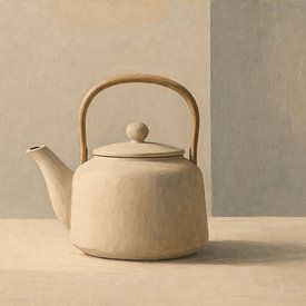 Stillleben - einzelne Teekanne von Claudia Gründler