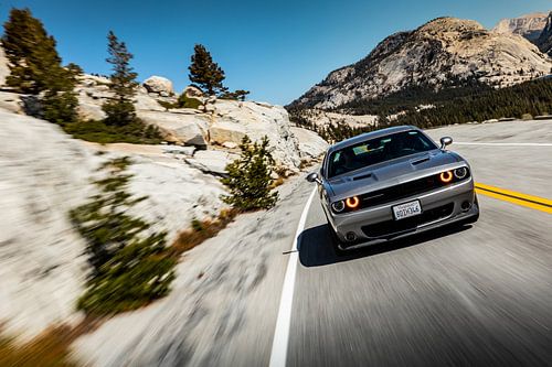 Dodge Challenger in Yosemite National park