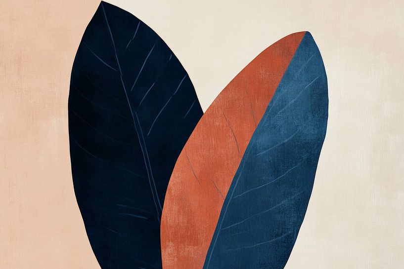 Des feuilles colorées - la nature en point de mire par Poster Art Shop