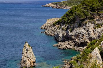 Ses Caletes bay in the northeast of Mallorca by Reiner Conrad