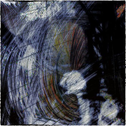 Krabbel kunst - abstracte lijnkunst