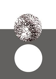 geschriebene Strukturen mit Kreis 2 von Claudia Gründler