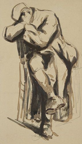 Maximilien Luce, Wash - Studie van een soldaat