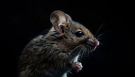 Mouse portrait panorama