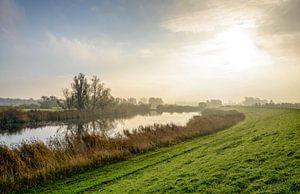 Winter Sunlight above IJssel River 