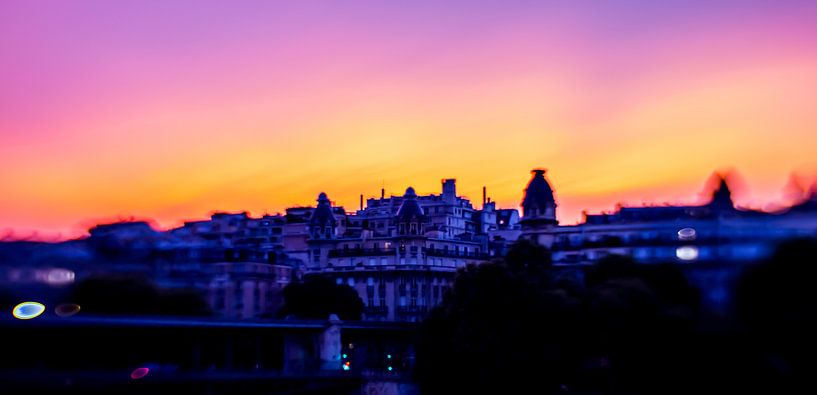 Sonnenuntergang in Paris von Capturedlight.nl Annet & Michel