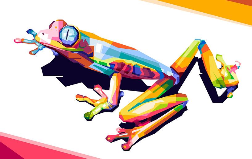 Grenouille WPAP Artwork par Rizky Dwi Aprianda