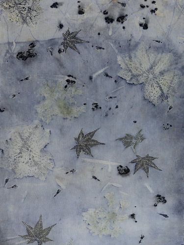 Ecoprint met esdoornblad