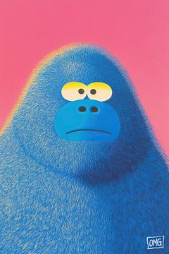 Sullen Ape Surprise van OMG Art