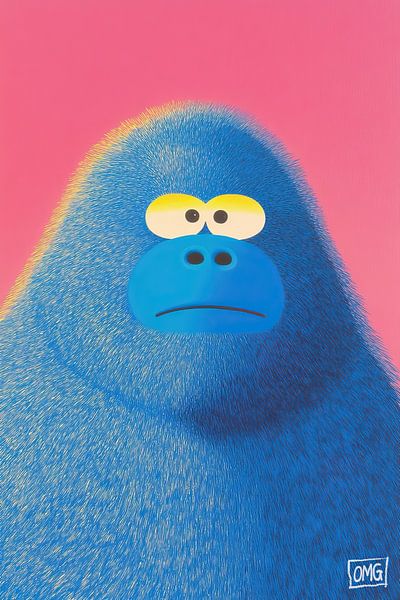 Sullen Ape Surprise van OMG Art