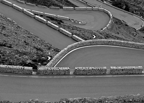 Stelvio mountain pass Italy