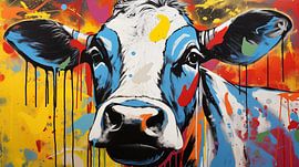 Cow graffiti by KoeBoe