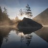 La beauté naturelle de Berchtesgaden : Le pittoresque lac Hintersee en Bavière. sur Patrick Noack