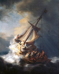 Christ in the storm on the lake of Galilee, Rembrandt of Rhine