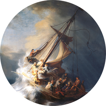 Christus in de storm op het meer van Galilea, Rembrandt van Rijn
