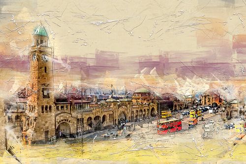 Landing bridges in Hamburg by Peter Roder
