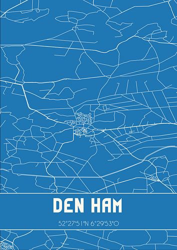 Blaupause | Karte | Den Ham (Overijssel)