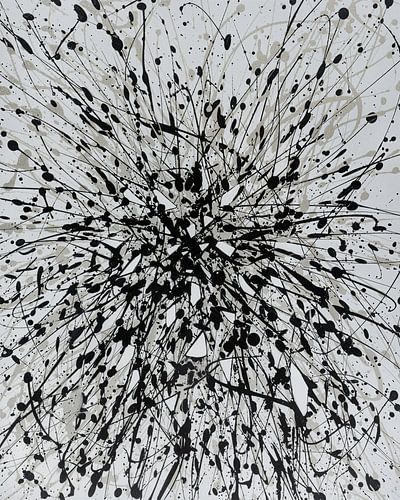 Monochrom - Inspiration Jackson Pollock