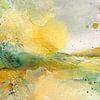 Abstract Painting - Yellow Green Dreamy and Organic by Joriali Abstract