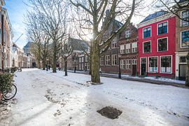 Rotes Haus, Hooglandse Kerkgracht, Leiden. von Jordy Kortekaas