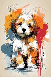 Hundewelpen-Illustration