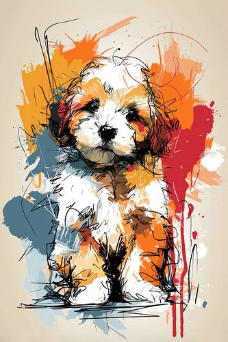 Hundewelpen-Illustration