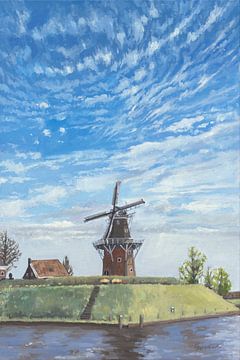 Dokkum Windmill by Yuri Sung