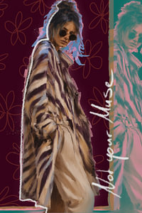 Not your Muse – Modeillustration: Porträt einer Frau