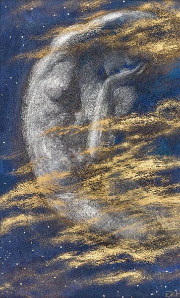 The Weary Moon, Edward Robert Hughes by Masterful Masters