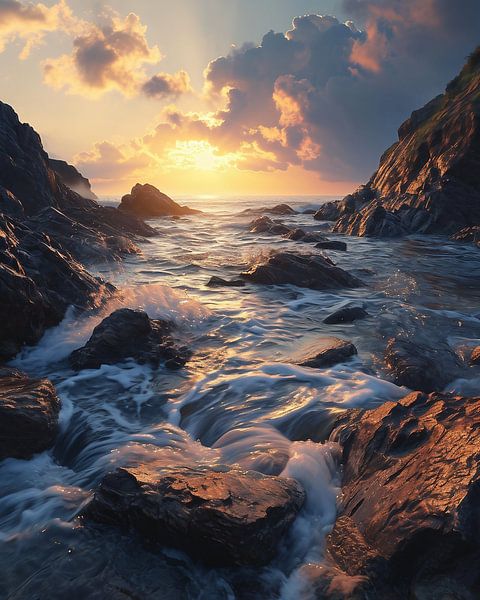 Küstenlandschaft von fernlichtsicht