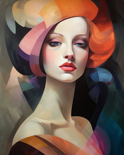 Art-Deco-Porträt