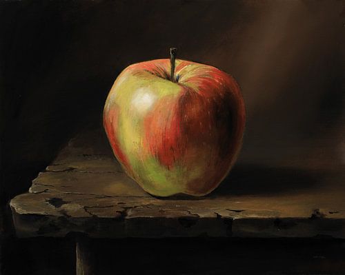 Nature morte aux pommes à la manière des maîtres anciens sur Art Demo