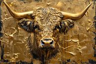 Golden Highlander - Majestic Luxury - Cow by Eva Lee thumbnail