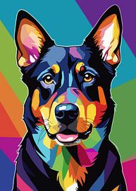 Beauceron Dog Pop Art Style