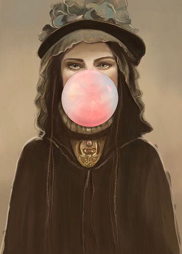 Portrait classique d'un chewing-gum