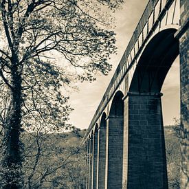 Pontcysyllte Aquädukt im Vintage-Look von Clive Lynes