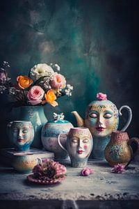 Ceramic Faces by Treechild