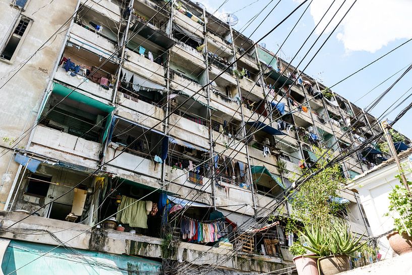 Bangkok-Slums flach von Ingeborg van Bruggen