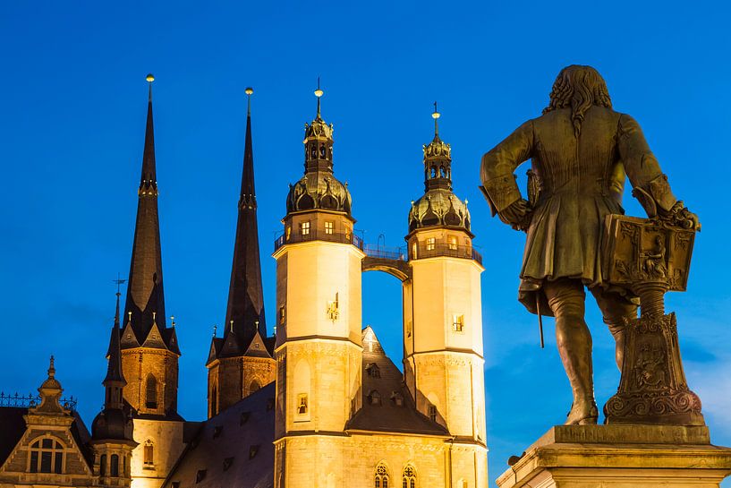 Marché de nuit à Halle an der Saale par Werner Dieterich