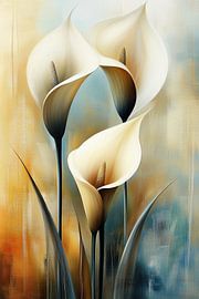 Modern abstracte bloem van Bert Nijholt