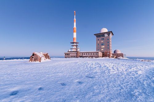 Snowy landscape on the Brocken