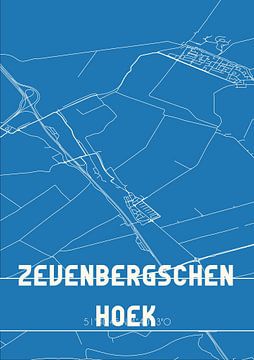 Blueprint | Map | Zevenbergschen Hoek (Noord-Brabant) by Rezona