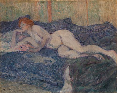 Henri de Toulouse-Lautrec, Naakt liggend op een bank - 1897