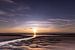 Zonsondergang aan het strand in Zeeland van Judith Borremans