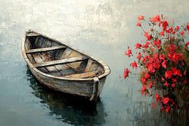 Boot und Blumen von Poster Art Shop