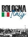 Bologna Italien von Printed Artings Miniaturansicht