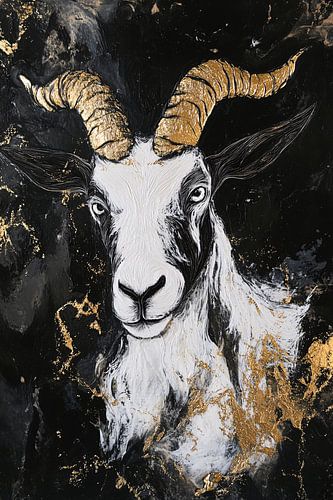 Geit met gouden hoorns
