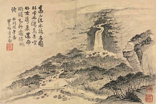 Mei Qing - Landschappen in verschillende stijlen naar oude meesters 09 (1690)