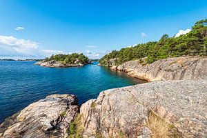 Landschaft auf der Halbinsel Riveneset in Norwegen